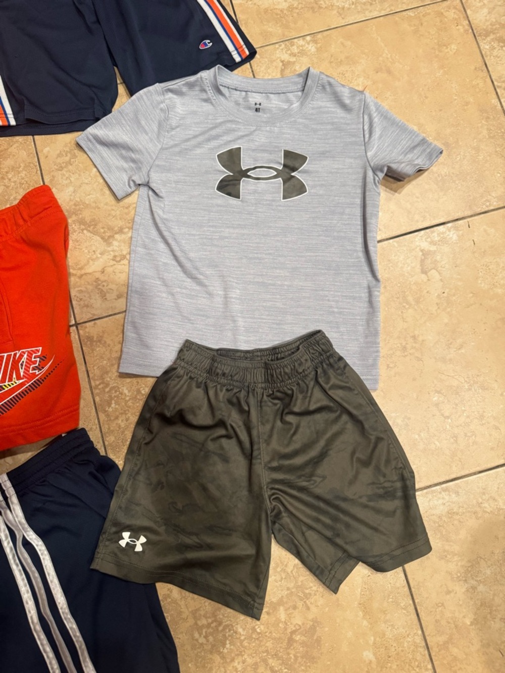 Mixed Kids Athletic Clothing Lot - Under Armour, Nike, Champion Logos kids lot - Picture 2 of 5